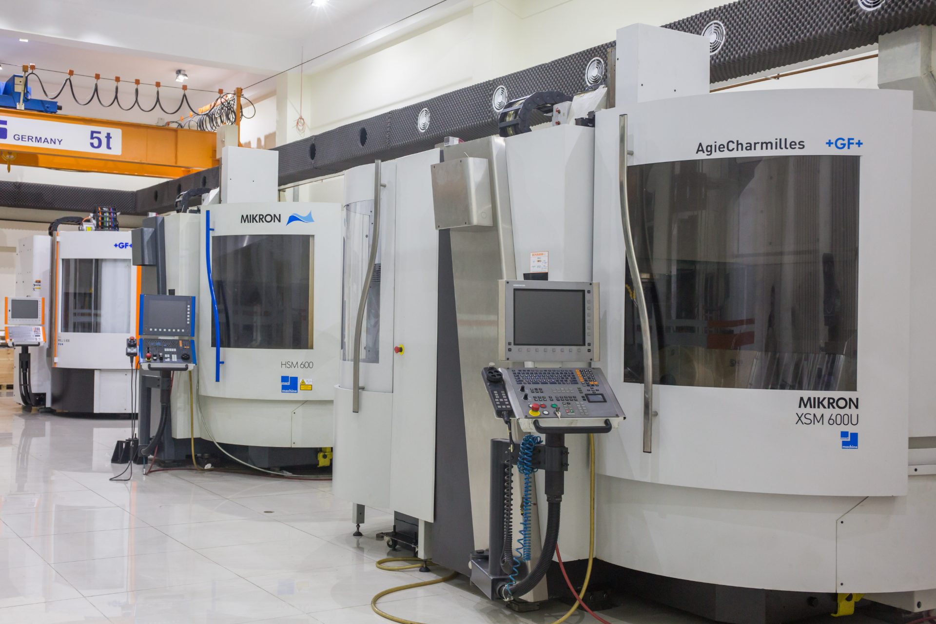 Mikron 5-axis CNC machining workshop