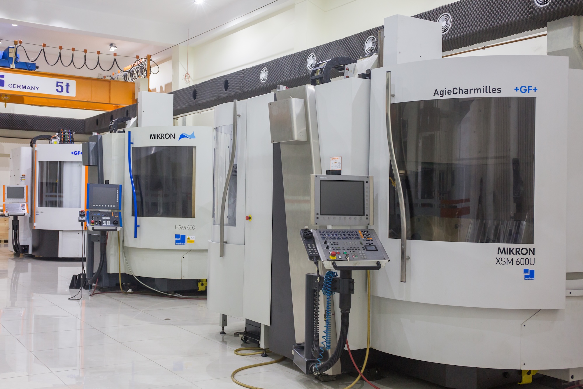 Mikron 5-axis CNC machining workshop
